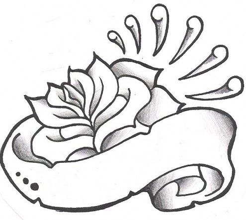 White roses, Black and white and Black