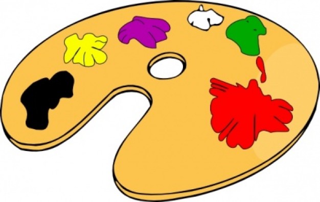 Painter Color Palette clip art | Download free Vector