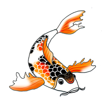 Koi fish clip art