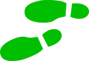 Shoe print outline clip art free