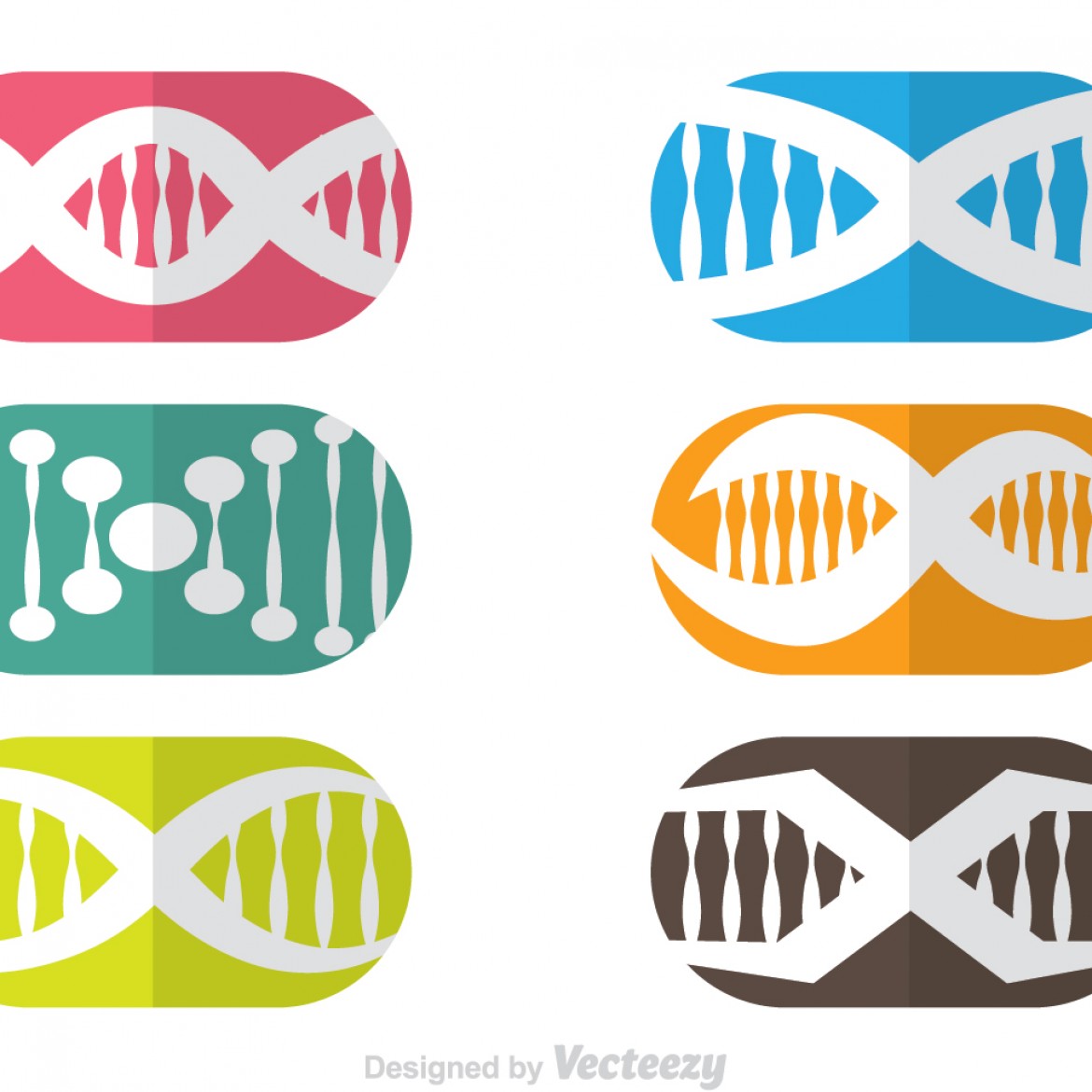Free vector Double Helix Capsule Icons #10124 | My Graphic Hunt