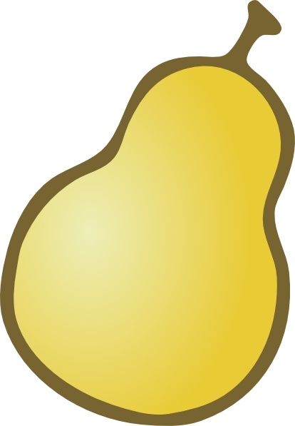 Pear clip art Free vector in Open office drawing svg ( .svg ...