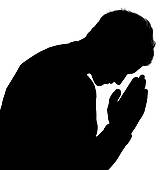 Men Praying Together Clipart