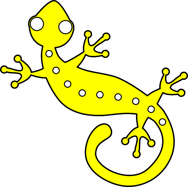LIZARD, BLACK, OUTLINE, SYMBOL, YELLOW, DRAWING, WHITE - Public ...