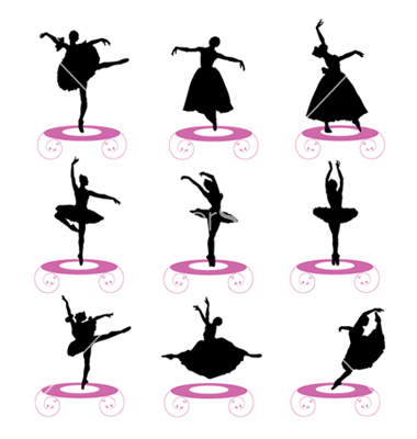 Ballerinas vector 304200 by jackrust | Royalty Free Vector ...