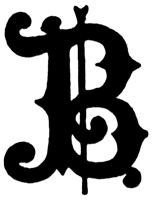 Educational ClipArt: Decorative Letters, B 23
