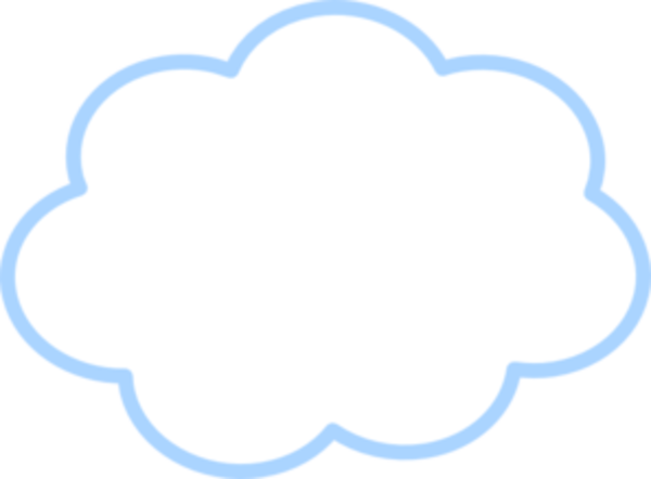 Cloud clipart no outline