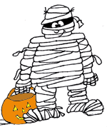 Free halloween clipart mummy