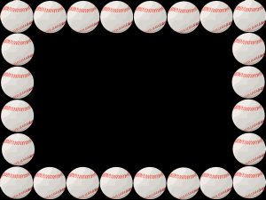 Baseball Bat Border Clip Art | School Clip Art