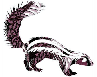 Skunk art | Etsy