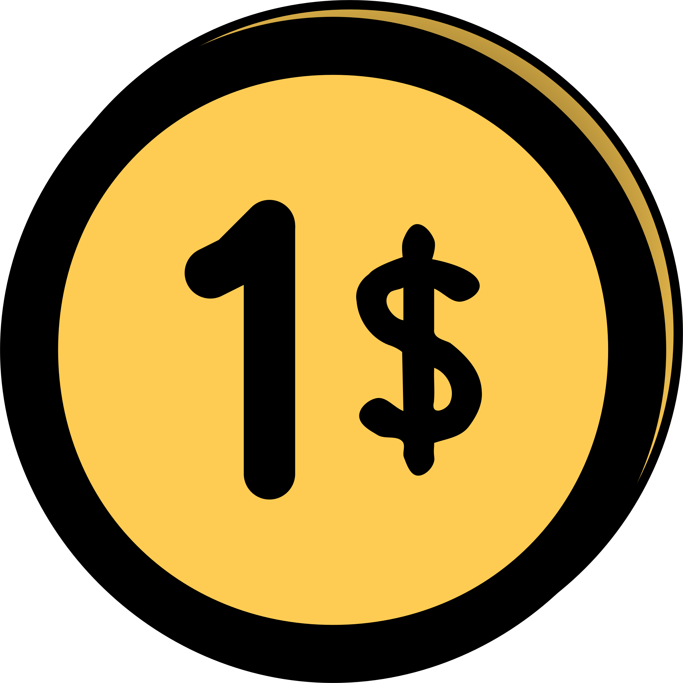 One dollar clip art