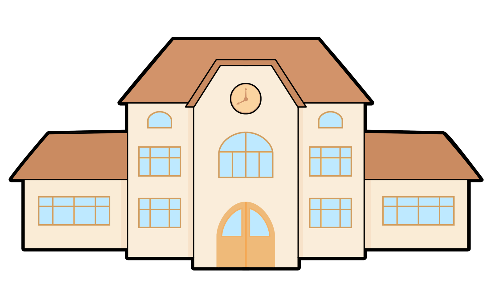 Free to Use & Public Domain School Building Clip Art