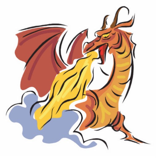 Fire Breathing Dragon Cartoon