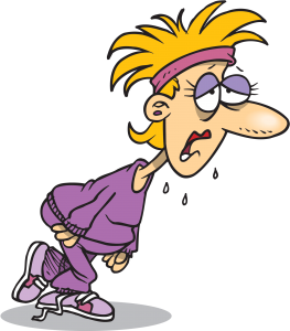Exhausted man clipart