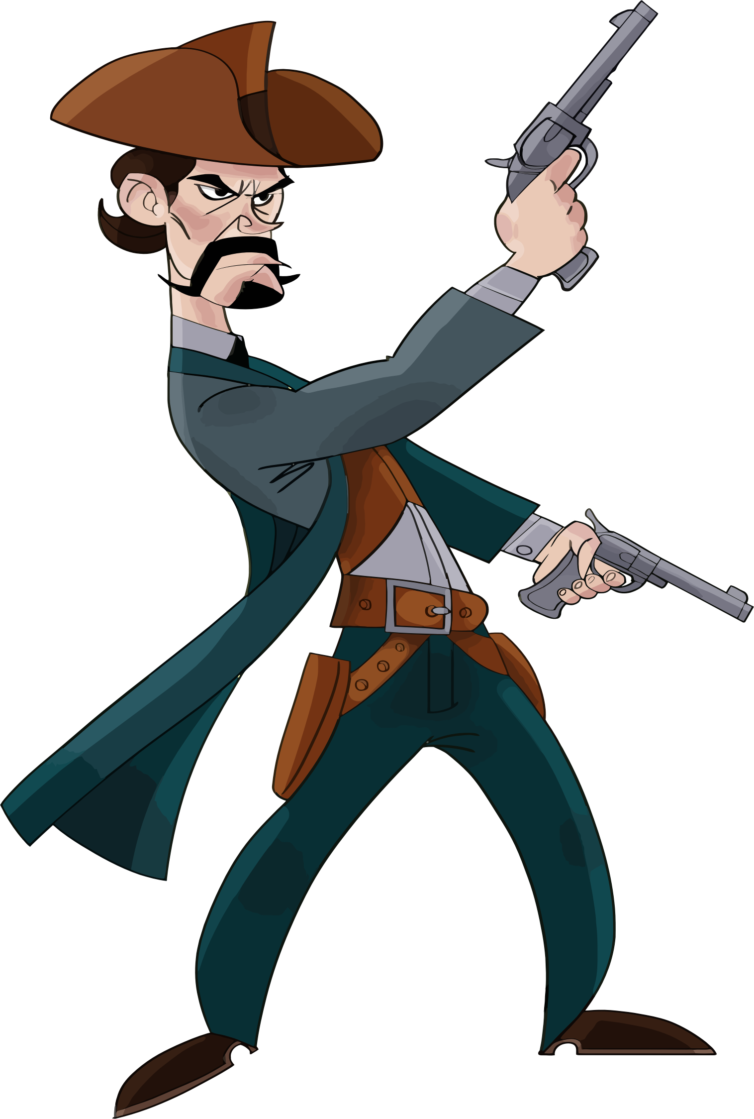 Clipart - Cartoon Cowboy