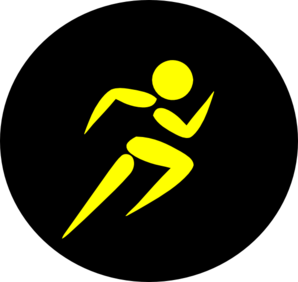 Clipart running man silhouette