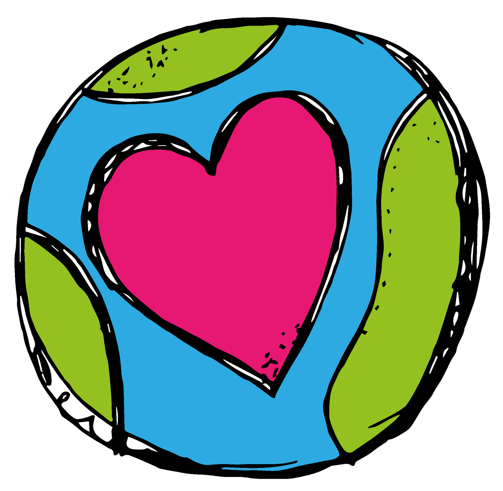 Heart Earth Clip Art