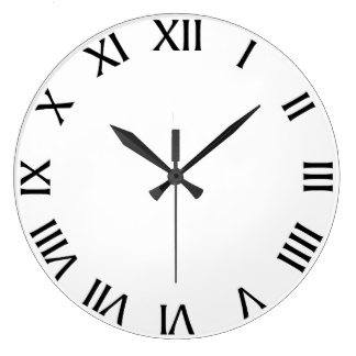 Roman Numeral Clock Face Template - ClipArt Best