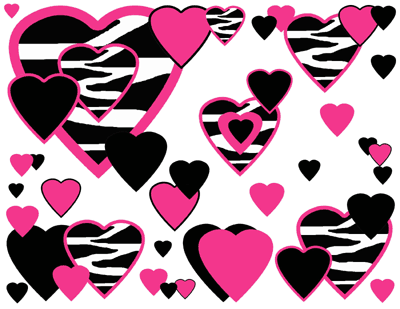 Wallpaper Hot Pink Hearts - ClipArt Best