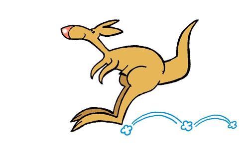 Cartoon Kangaroo | Haui Cartoon Characters