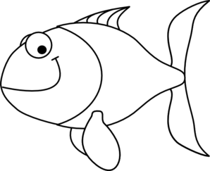 Fish Outline Clipart Black And White - Free ...