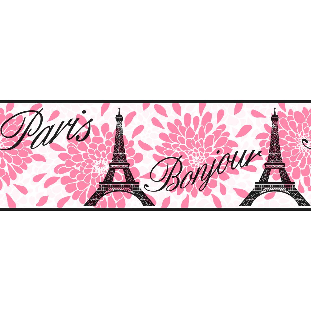 Pink Paris Wallpaper