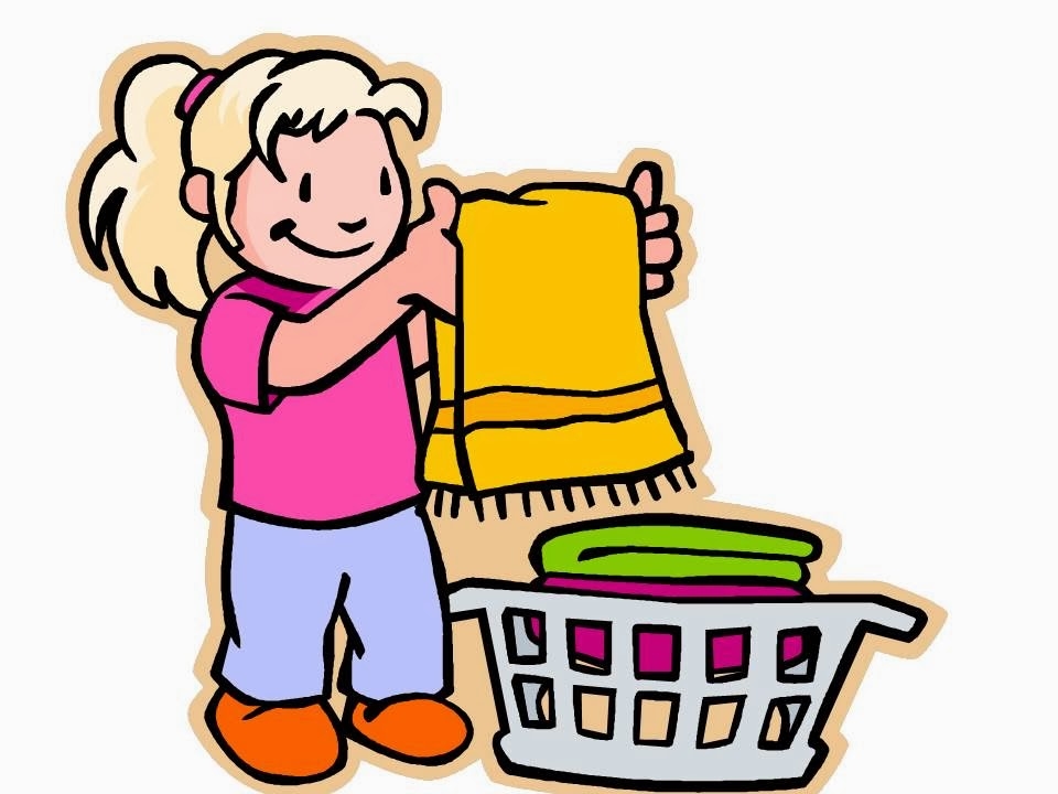 Children Cleaning Up Toys Clipart