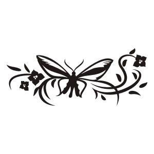 Wallquotes.com - Chinese Floral Vinyl Wall Art Stickers