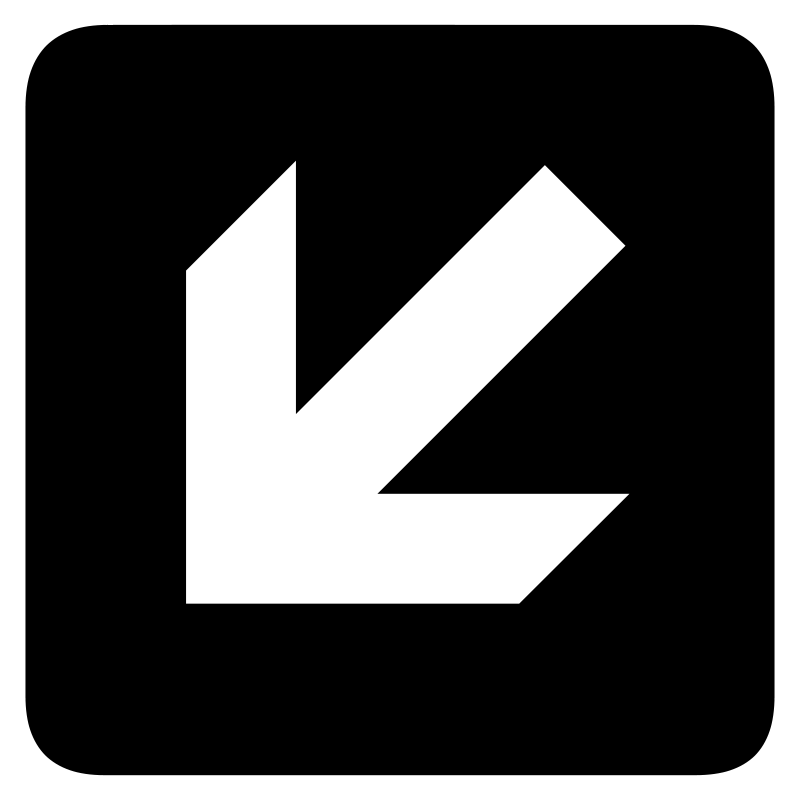 Clipart - aiga left and down arrow