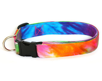 Tie Dye Dog Collar