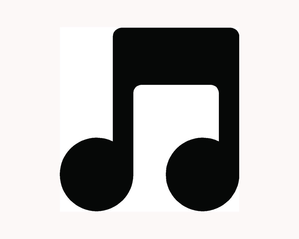 Music Note Car Decal