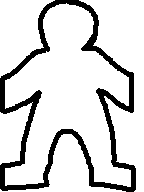 Paper Doll Chain Template