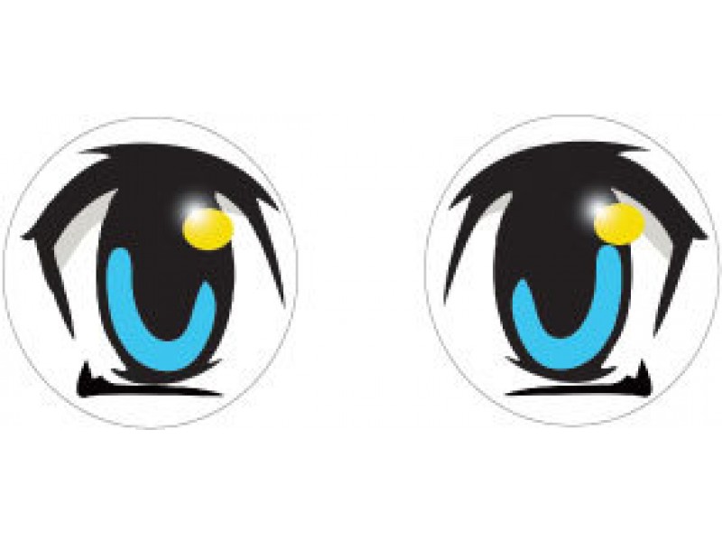 ANIM EYES #5 Sweet Anime Cartoon Funny BUMPER STICKER!!