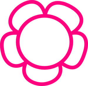 Simple Flower clip art - vector clip art online, royalty free ...