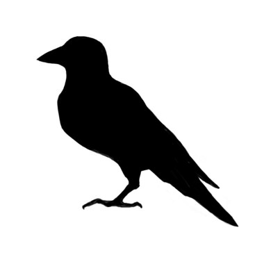 Crow silhouette tattoo - Here my tattoo - Find your tattoo online!