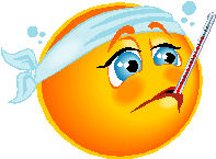 Cartoon Sick Face - Quoteko.