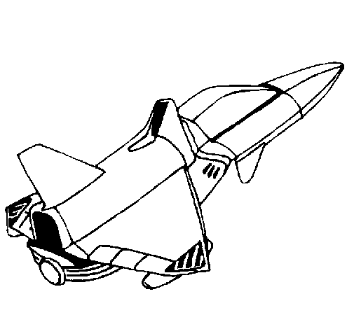 Coloring page Rocket ship to color online - Coloringcrew.