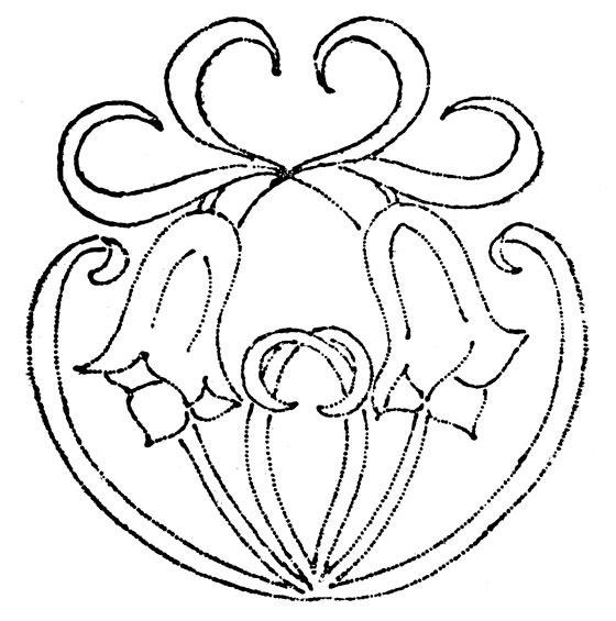 Design for a blue bell embroidery motif | V&A