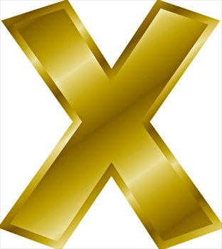 Free gold-letter-X Clipart - Free Clipart Graphics, Images and ...