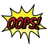 Oops text with comic effect Vector Image - 1823050 | StockUnlimited
