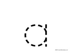 Trace Lowercase Letter a Pre-K - 1st Grade Worksheet | Lesson Planet