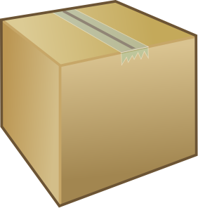 Clip Art Girl With Box Clipart