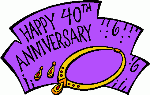 40th Anniversary Clipart