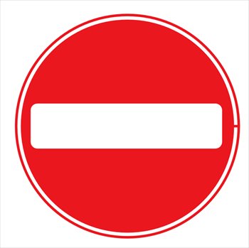 No symbol clip art