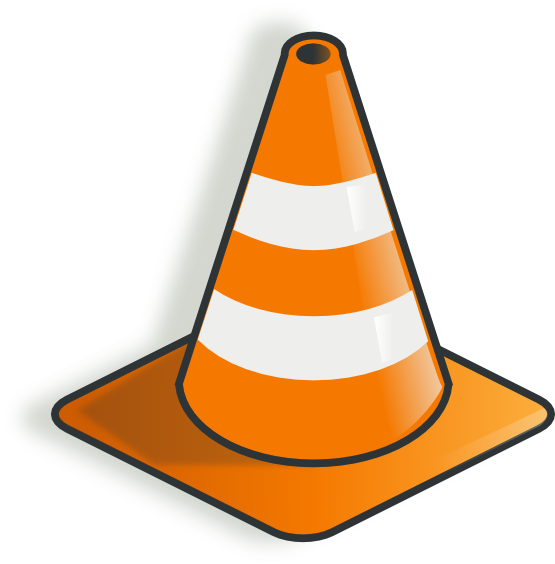 Construction cone clipart