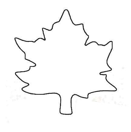Leaf pattern template