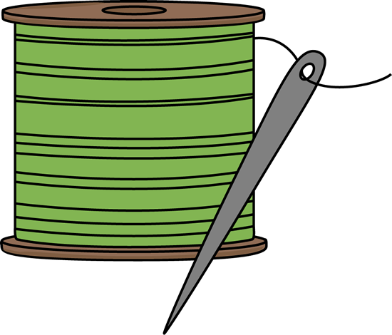 Sewing needle and thread clip art