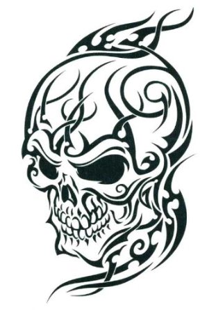 Tribal scull images clipart
