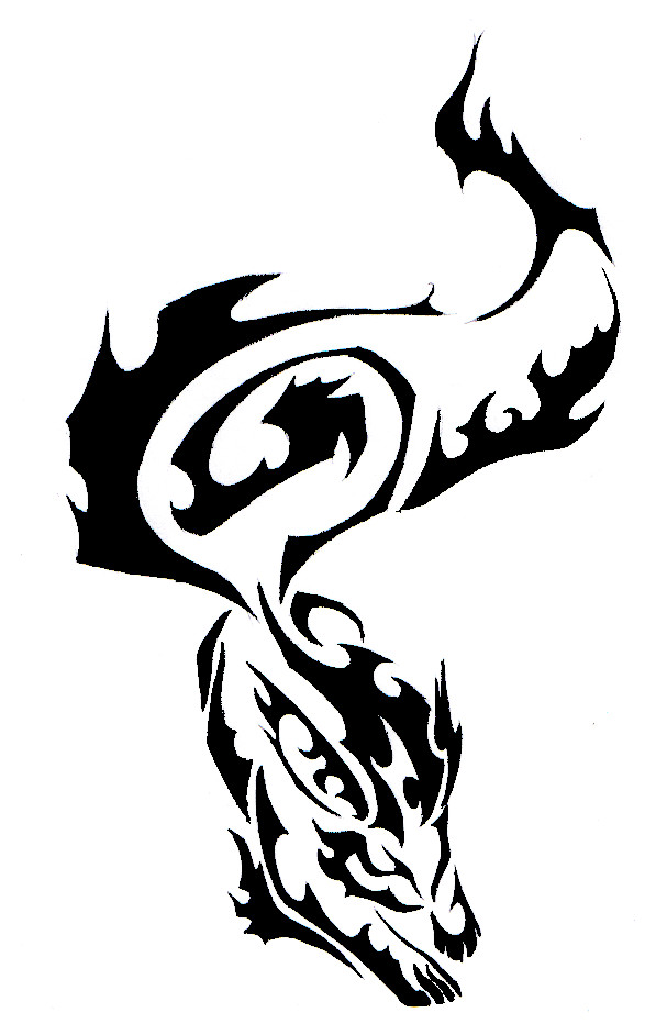 Tribal Wolf Clipart