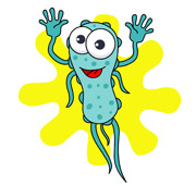 Cartoon bacteria clipart